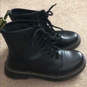 Faux Dr. Martens Lace Up Combat Boots